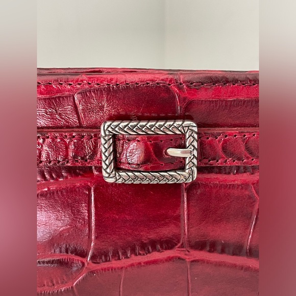 Brighton Red Croc Embossed Wallet - Picture 7 of 9